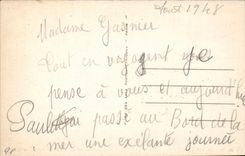 CPA Pouliguen the bridge connecting Baule and Pouliguen