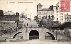 CPA Nantes the staircase of Sainte Anne