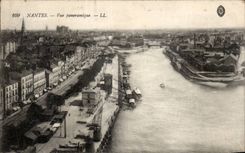 CPA Nantes Panoramic View
