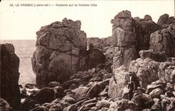 CPA Croisic Rocks on the great dimension