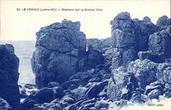 CPA Croisic Rocks on the great dimension