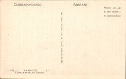 CPA La Baule on sea the esplanade of the casino