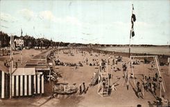 CPA Baule on sea View of the beach