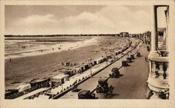 CPA Baule on sea View of the beach towards Pouliguen