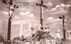 CPA Calvaire of Pontchateau Jesus dies on the cross
