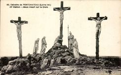 CPA Pontchateau Calvaire of the Madeleine Jesus dies on the cross