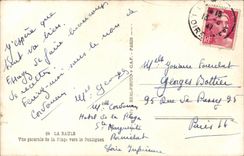 CPA Baule View of the beach towards Pouliguen