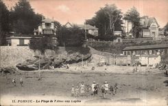 CPA Pornic the beach of the handle to the rabbits Children