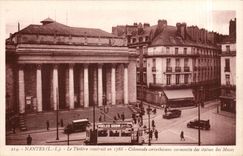 Nantes CPA the theater Corinthian Colonnade surmontee of the statues of Muses