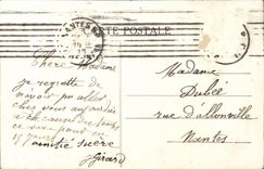 CPA Nantes Cathedral and chaetau at the edge of the Loire