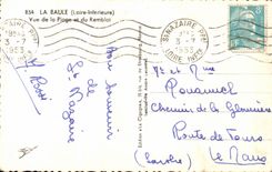 CPA La Baule Seen of Al beach and the embankment