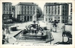 CPA Nantes the royal place and the street Crebillon