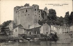 CPA Clisson welches das Schloss das von genommen wird sich trennt