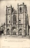 CPA Nantes the cathedral St hones the place Louis XVI and the bell-tower of lenient St