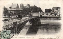 CPA Nantes the place of the duchess Anne