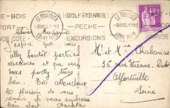 La Baule CPA Seen on the beach taken of the boulevard