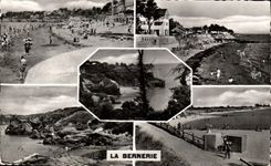 Bernerie CPSM main beach the Beach Sainte Anne Sennetiere