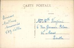 La Baule on Sea CPA Esplanade and gardens in front of the casino