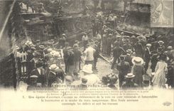 REPRODUCTION the catastrophe of Villepreux Clayes June 18th 1910 a team of workmen is occupied with clearing