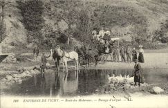 REPRODUCTION Surroundings of Vichy Road of Malavaux Passage of a ford