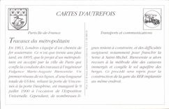 REPRODUCTION Paris Les travaux du Metropolitain dans le grand bras de la Seine Chatelet