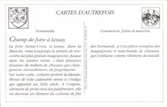 REPRODUCTION the fair Sainte Cross has Lessay a corner of the fairground Cheval Horse