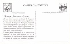 Orange REPRODUCTION the fair with let us ognons Marche