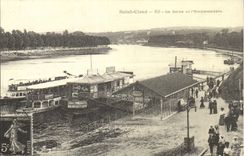 REPRODUCTION Saint Cloud the Seine and the landing stage