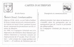 REPRODUCTION Saint Cloud the Seine and the landing stage