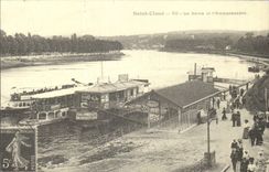 REPRODUCTION Saint Cloud the Seine and the landing stage