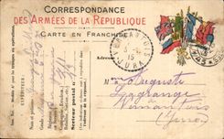 Military chart of Frankness Ribald Lagrange Vernantois