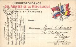 Military chart of frankness Militaria Labouret Vigan Gard