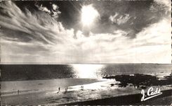 CPSM die Jademass Str Brevin der Ozean Sonnenuntergang