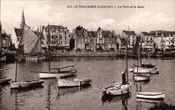 CPA Pouliguen the port and the quay