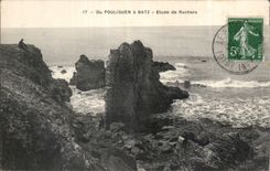 CPA Of Pouliguen has Batz Etude rocks