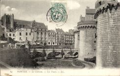 Nantes CPA the castle Tours