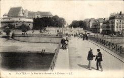 CPA Nantes the bridge of the rotunda and the castle