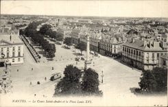 CPA Nantes the course Saint Andre and the place Louis XVI