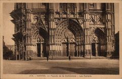 CPA Nantes Frontage of the cathedral gates