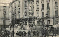 CPA Nantes Fountain of the royal place nice shot