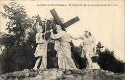 CPA Calvaire of Pontchateau Jesus is load of his cross