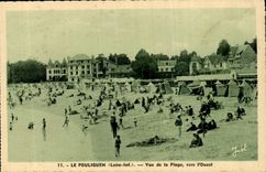 CPA Pouliguen Seen of the beach towards the west