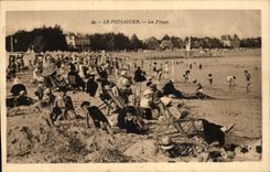 CPA Pouliguen the beach