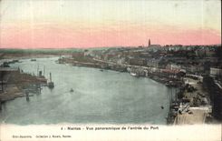Nantes CPA Panoramic View of Entering of the port