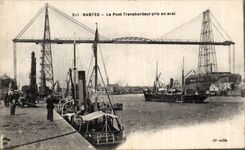 Pornic CPA the transporter bridge taken downstream