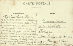 Pornic CPA the cathedral the chaetau the door and the course Saint stone