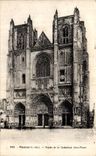 Pornic CPA Frontage of the cathedral Saint stone