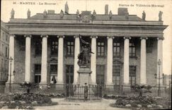 Pornic CPA the Stock Exchange Statue of Villebois Mareuil