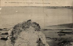 CPA Pornic die grosse Steinansicht des Tharon Strandes