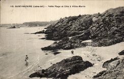 CPA St Nazaire small beach and dimension Martin Cities
